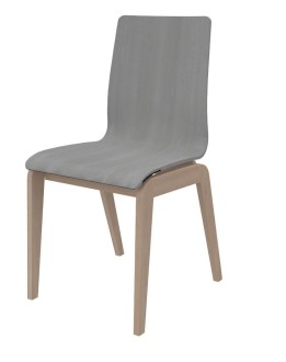 Chaise 4 pieds Adell - coque bois